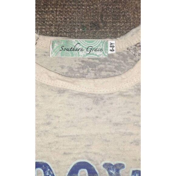 Southern Grace 6-8 Little Girl's Football Top - Picture 3 of 5